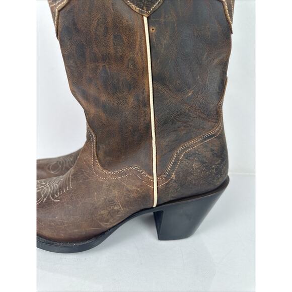 NWT J.B. Dillon Women’s Boots Size 10B Brown Cowboy Genuine Leather JBW5001 - Picture 5 of 9